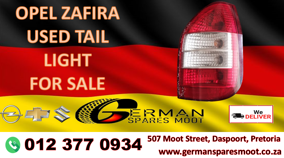 Opel Zafira Used Tail Light for Sale Opel Zafira Used Tail Light for Sale
