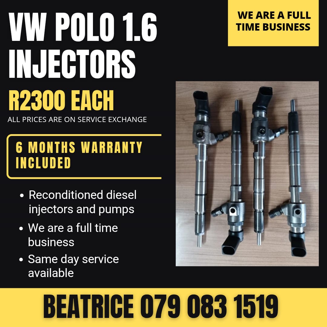 VW POLO 1.6 INJECTORS FOR SALE WITH WARRANTY INCLUDED - Private Seller VW POLO 1.6 INJECTORS FOR SALE WITH WARRANTY INCLUDED - Private Seller