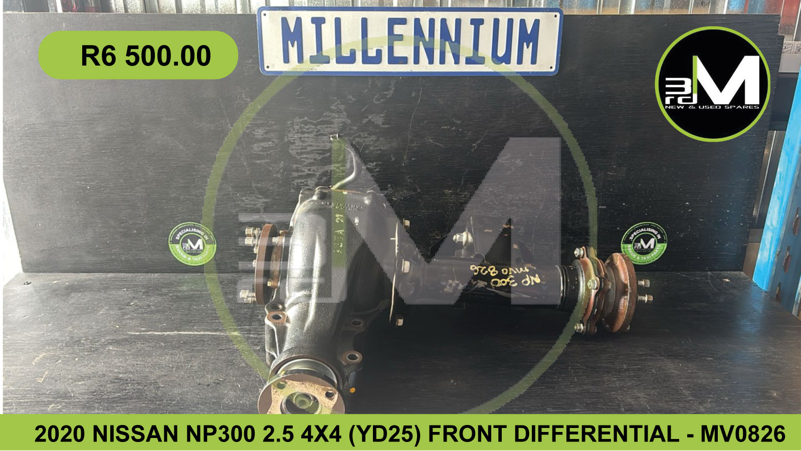 2020 NISSAN NP300 2.5 4X4 (YD25) FRONT DIFFERENTIAL - MV0826 - Private Seller 2020 NISSAN NP300 2.5 4X4 (YD25) FRONT DIFFERENTIAL - MV0826 - Private Seller
