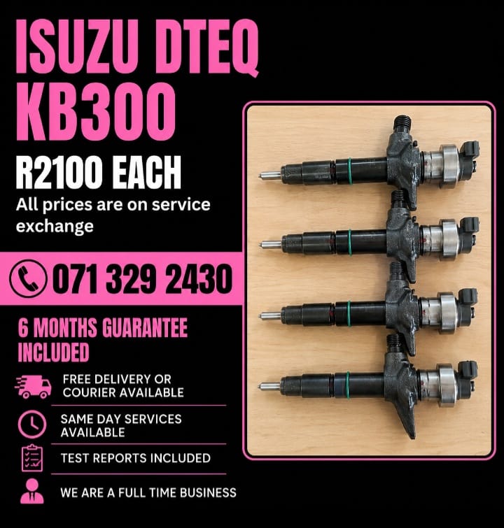 ISUZU INJECTORS FOR SALE WITH WARRANTY - Private Seller ISUZU INJECTORS FOR SALE WITH WARRANTY - Private Seller