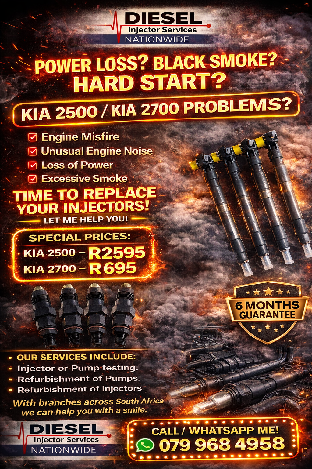 KIA 2500/KIA 2700 DIESEL INJECTOR SERVICES - Private Seller KIA 2500/KIA 2700 DIESEL INJECTOR SERVICES - Private Seller