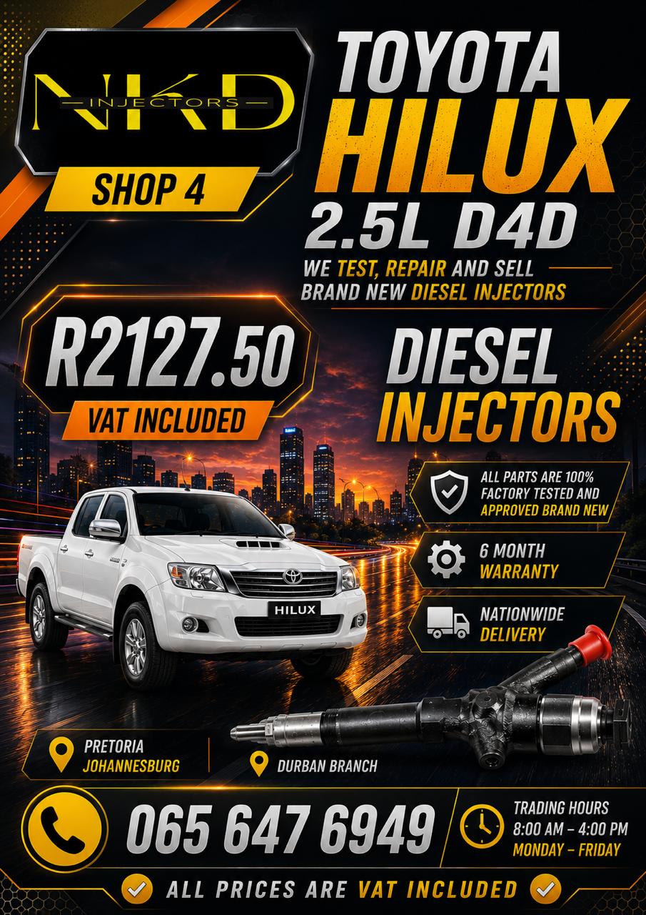 NKD_Recon_Toyota_Hilux_Diesel_Injectors - Private Seller NKD_Recon_Toyota_Hilux_Diesel_Injectors - Private Seller