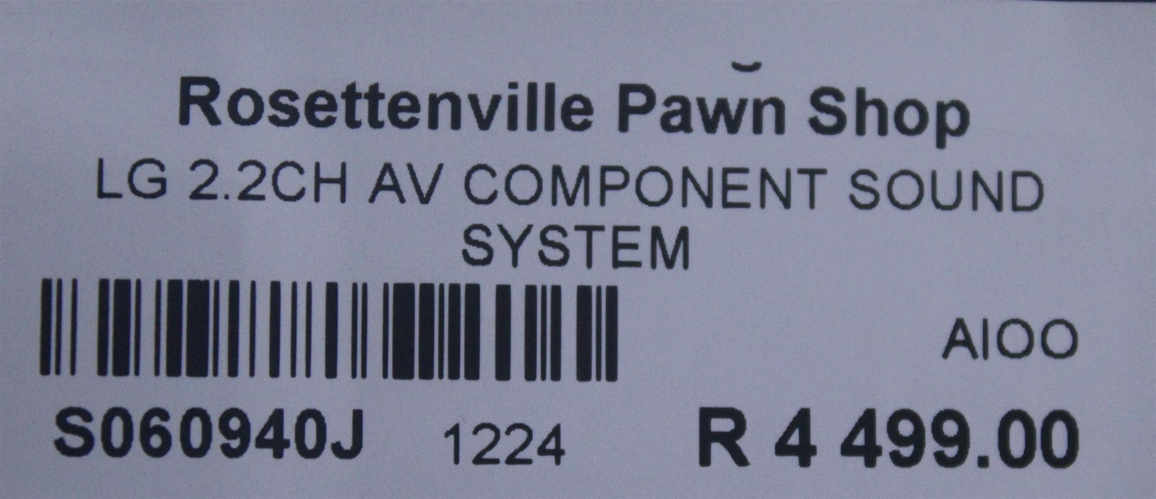 LG 2.2 CH AV COMPONENT SOUND SYSTEM S060940J
