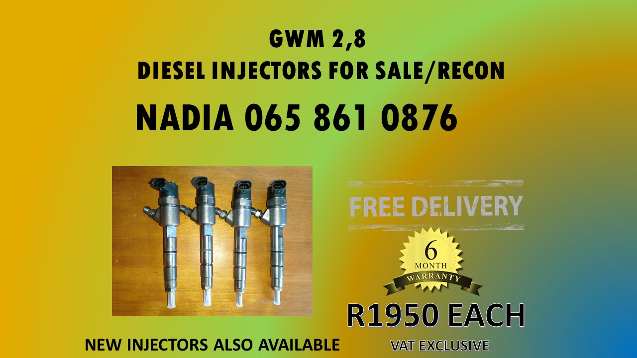 GWM 2.8 DIESEL INJECTORS FOR SALE - HIGH-QUALITY - Private Seller GWM 2.8 DIESEL INJECTORS FOR SALE - HIGH-QUALITY - Private Seller