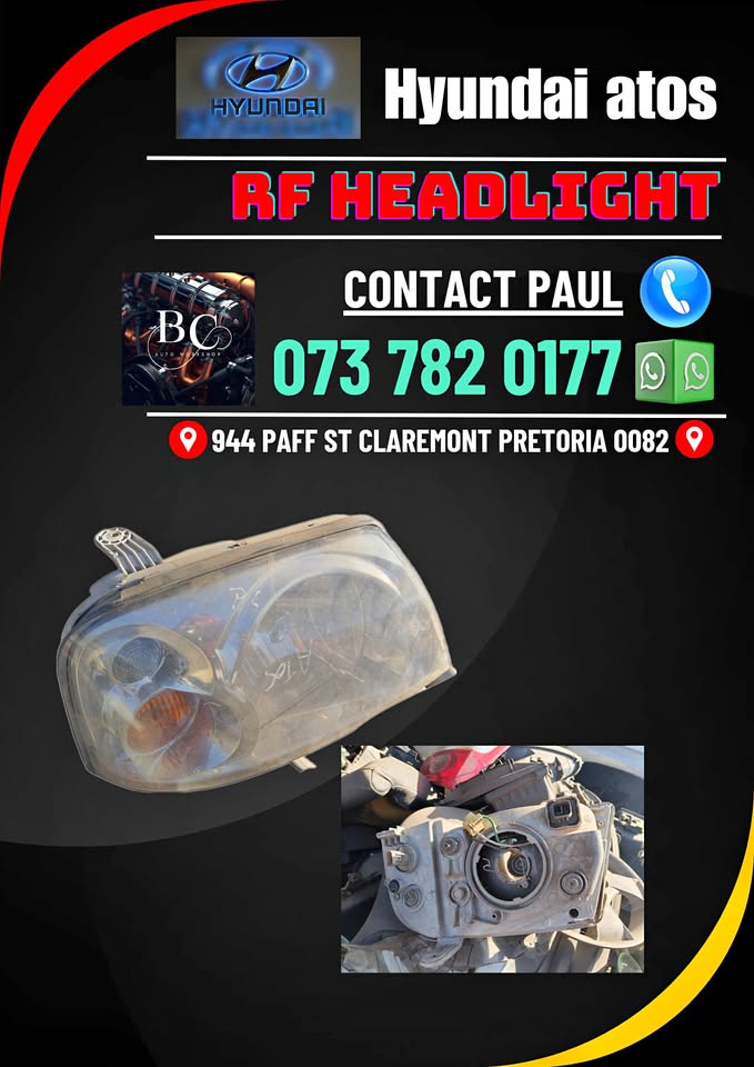 Hyundai atos R/F headlight Call or WhatsApp me - Private Seller Hyundai atos R/F headlight Call or WhatsApp me - Private Seller