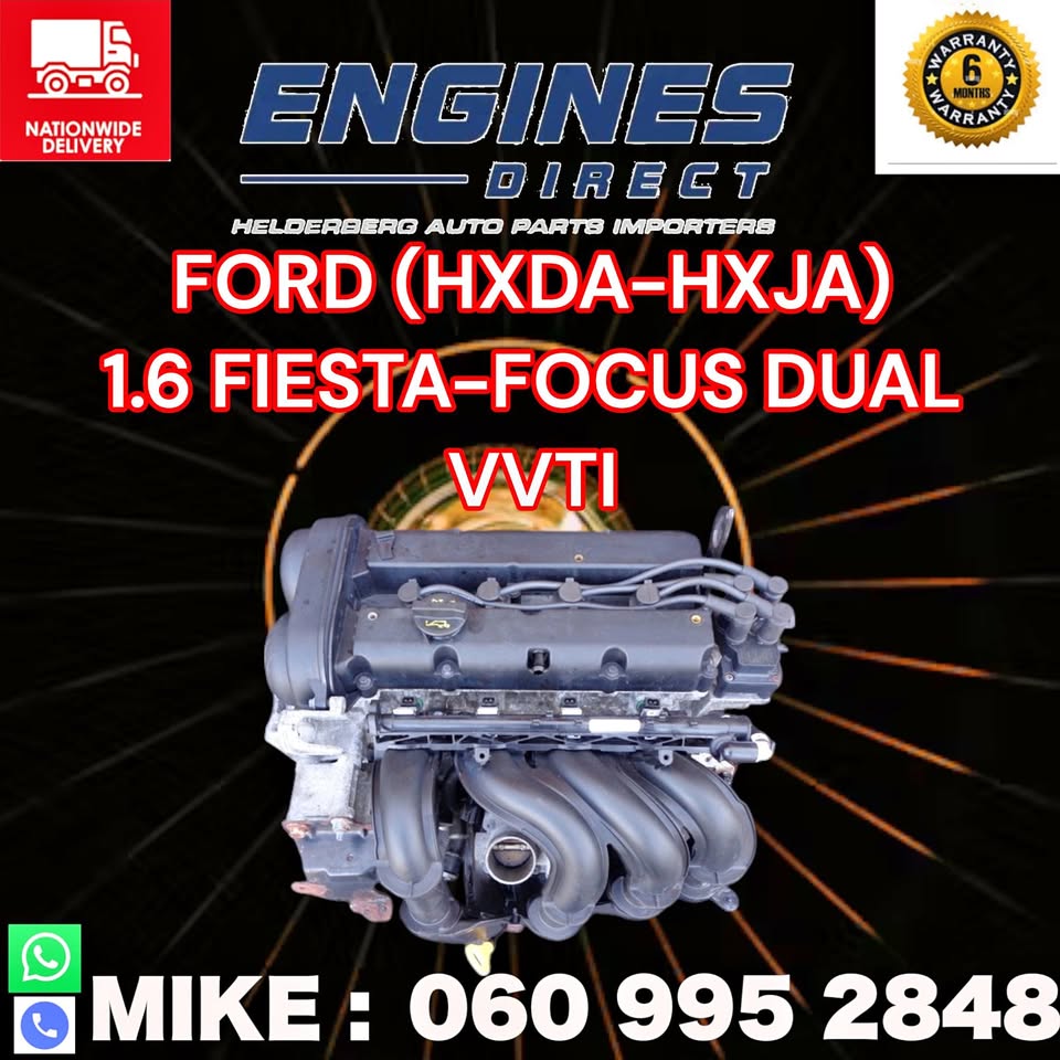 Import Low mileage Ford 1.6 HXDA Engine for sale.