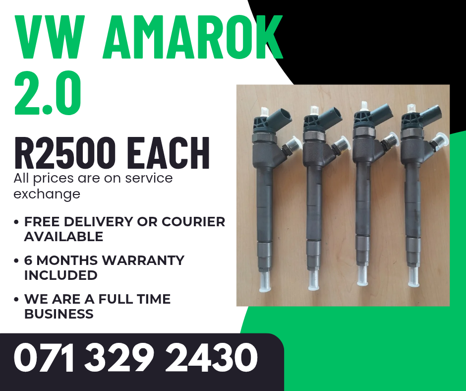 VW AMAROK 2.0 DIESEL INJECTORS FOR SALE WITH WARRANTY - Private Seller