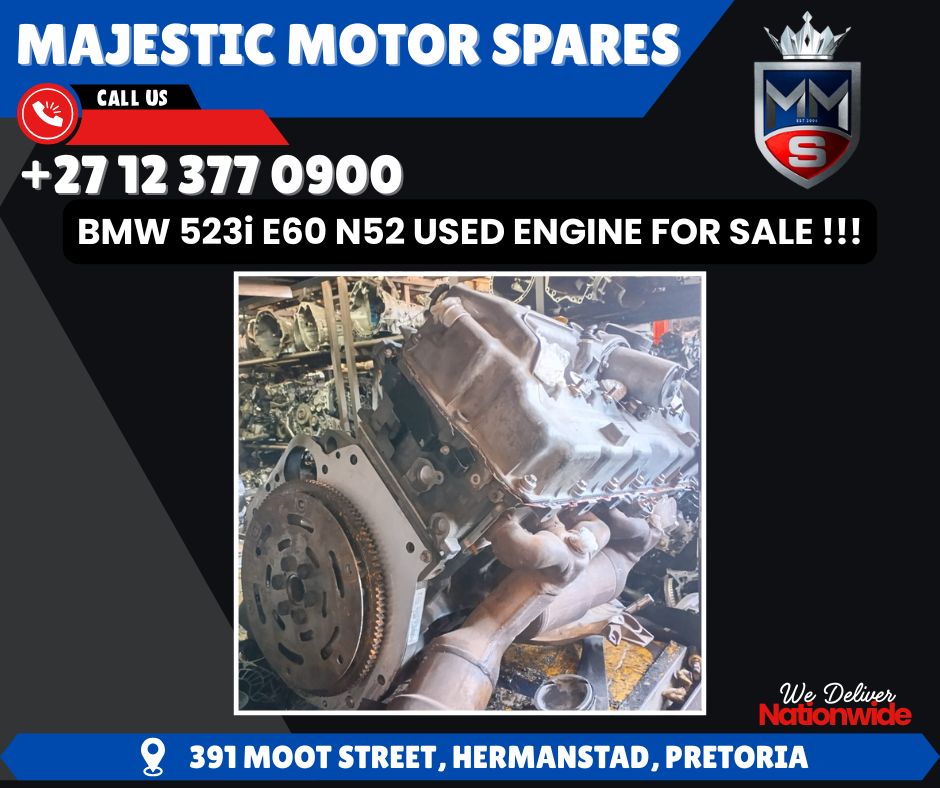 BMW 523i E60 N52 Petrol Engine – Used!