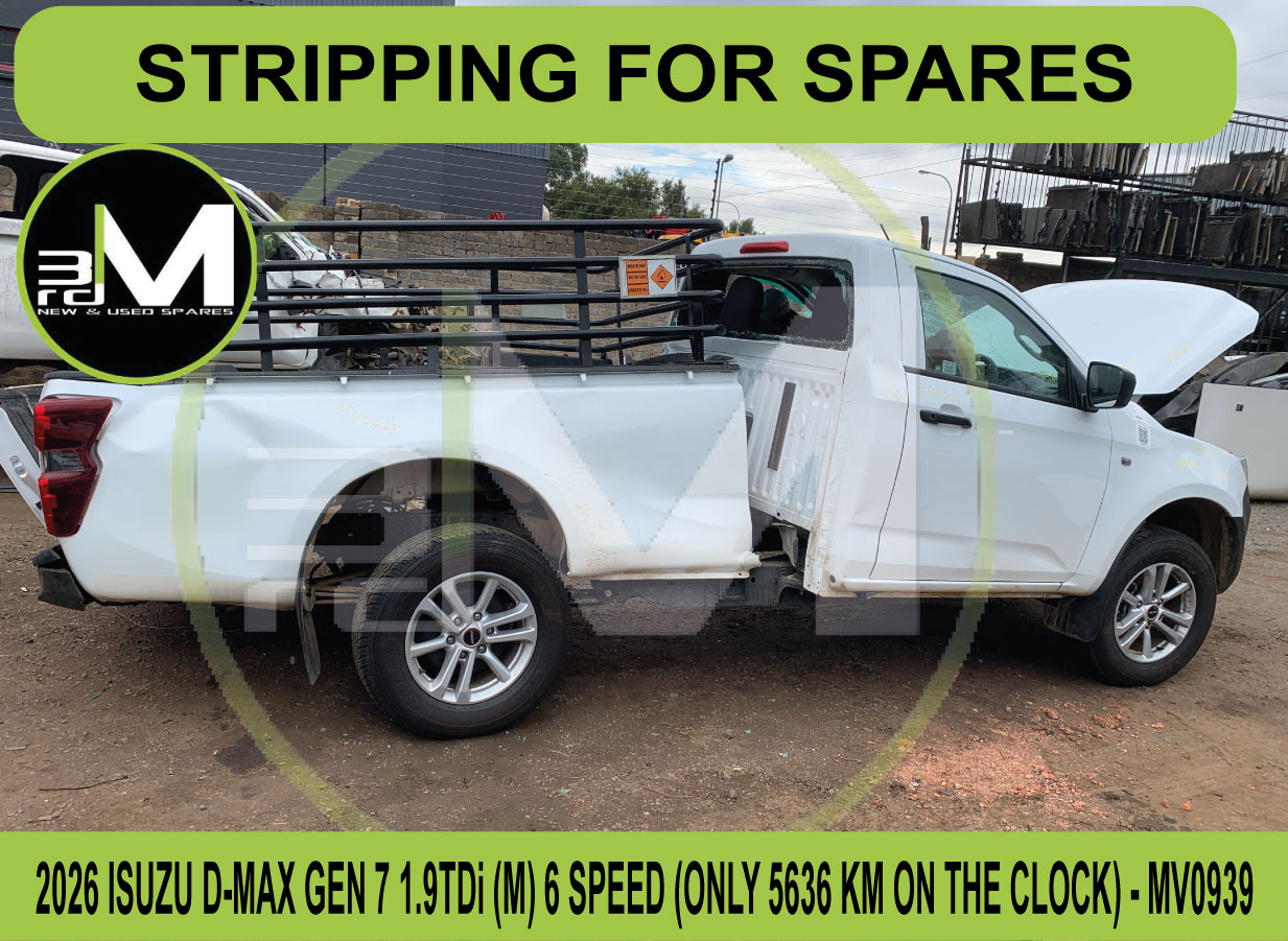 ISUZU D-MAX GEN 7- STRIPPING FOR SPARES - Private Seller ISUZU D-MAX GEN 7- STRIPPING FOR SPARES - Private Seller
