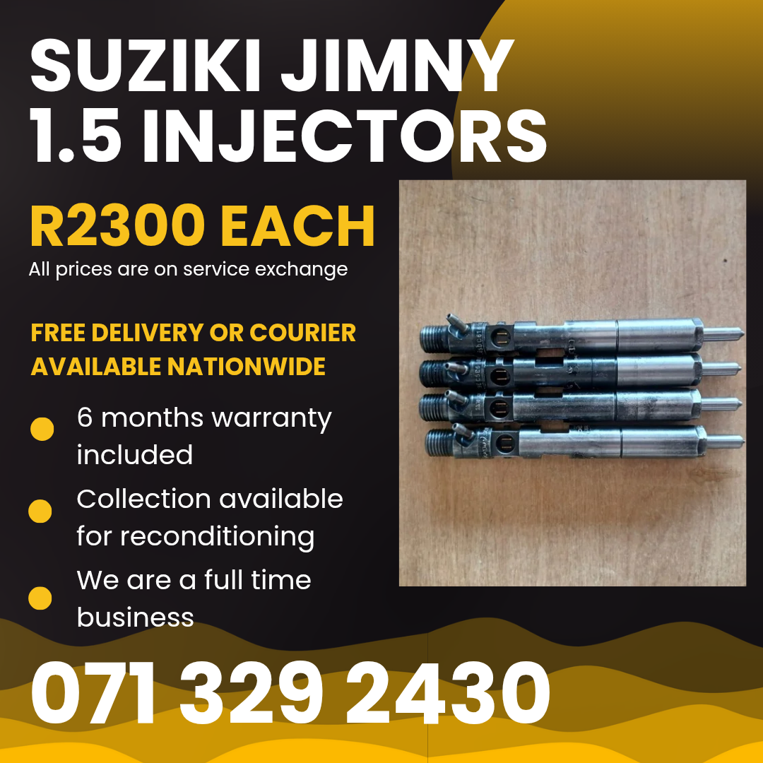 SUZIKI JIMNY 1.5 INJECTORS FOR SALE WITH WARRANTY - Private Seller SUZIKI JIMNY 1.5 INJECTORS FOR SALE WITH WARRANTY - Private Seller