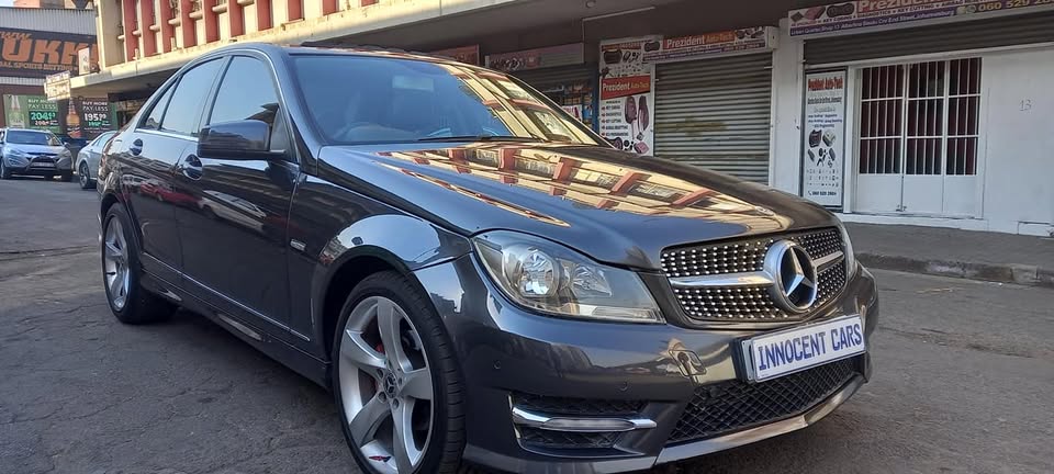 2013 MERCEDES BENZ C180 AMG AUTOMATIC TRANSMISSION, GREY COLOUR, MILEAGE