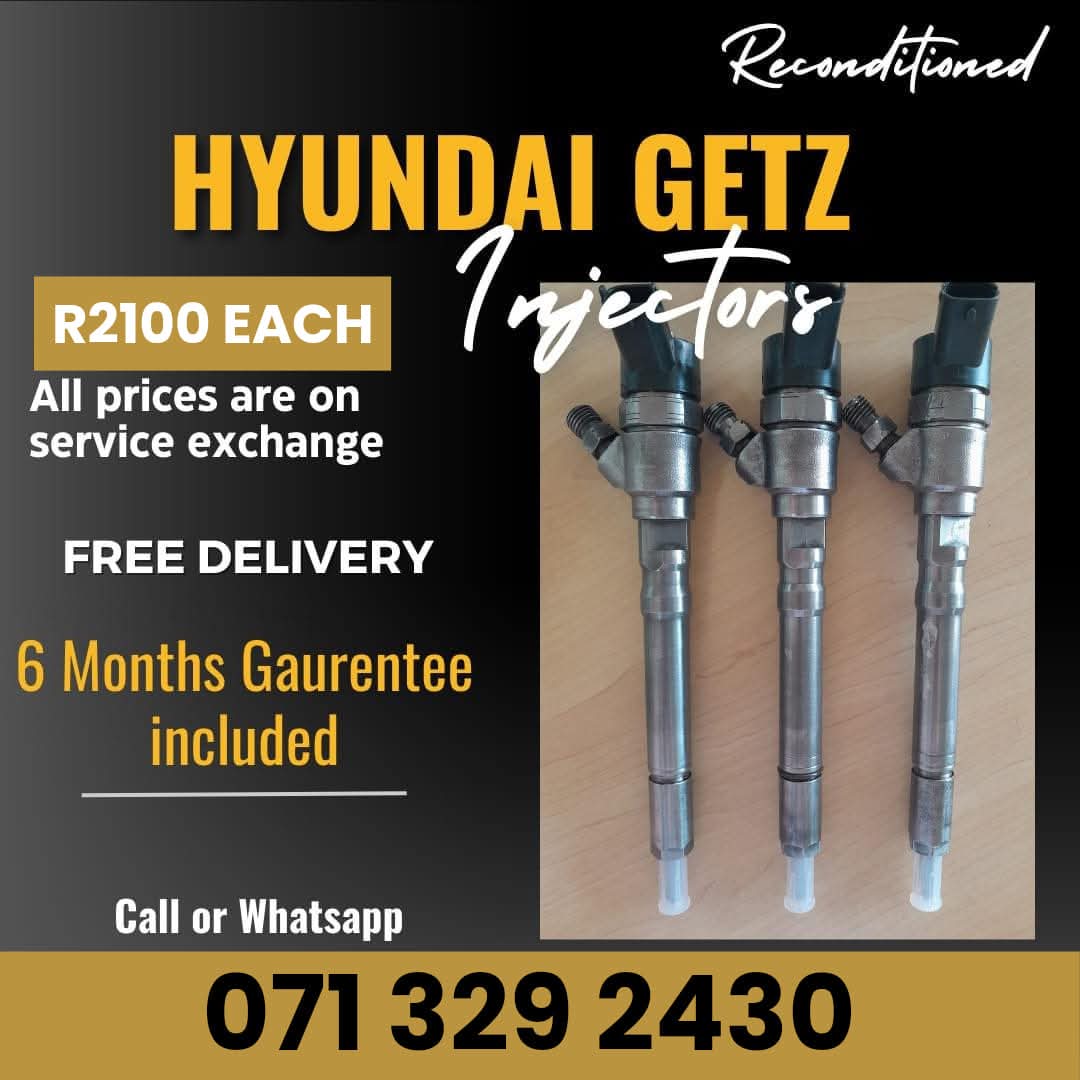 HYUNDAI GETZ DIESEL INJECTORS FOR SALE WITH WARRANTY - Private Seller HYUNDAI GETZ DIESEL INJECTORS FOR SALE WITH WARRANTY - Private Seller
