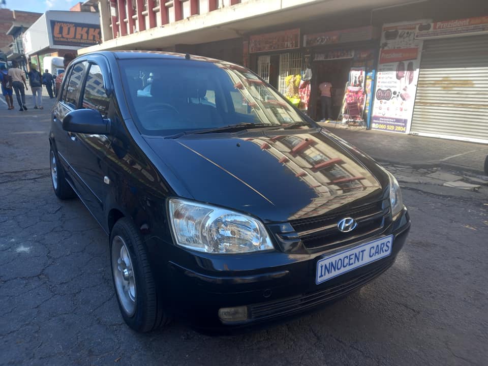 2006 HYUNDAI GETZ 1.6 PETROL, MANUAL TRANSMISSION, BLACK COLOUR