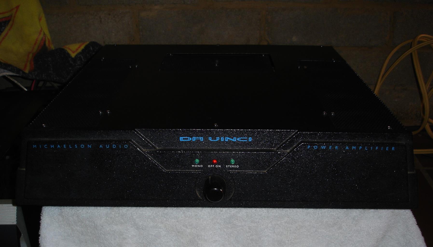 MICHAELSON AUDIO DA VINCI TUBE STEREO POWER AMPLIFIER