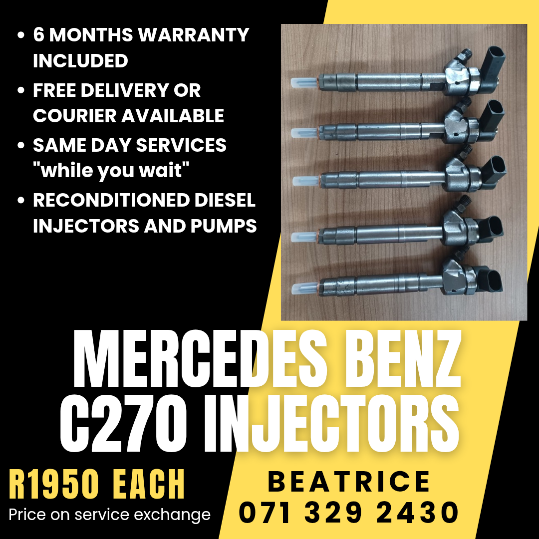 MERCEDES BENZ C270 INJECTORS FOR SALE WITH WARRANTY - Private Seller MERCEDES BENZ C270 INJECTORS FOR SALE WITH WARRANTY - Private Seller
