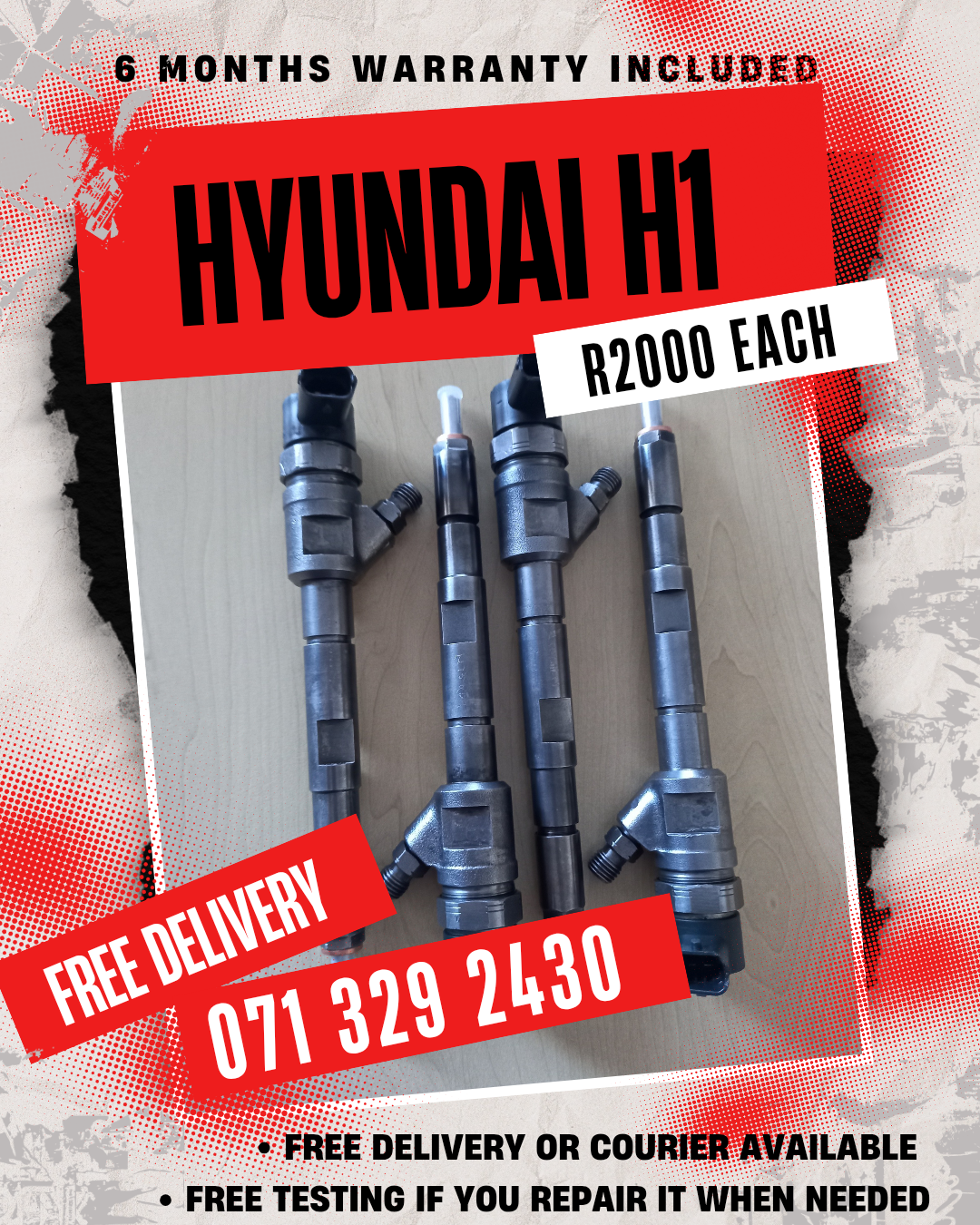 HYUNDAI H1 INJECTORS FOR SALE WITH WARRANTY ON - Private Seller HYUNDAI H1 INJECTORS FOR SALE WITH WARRANTY ON - Private Seller