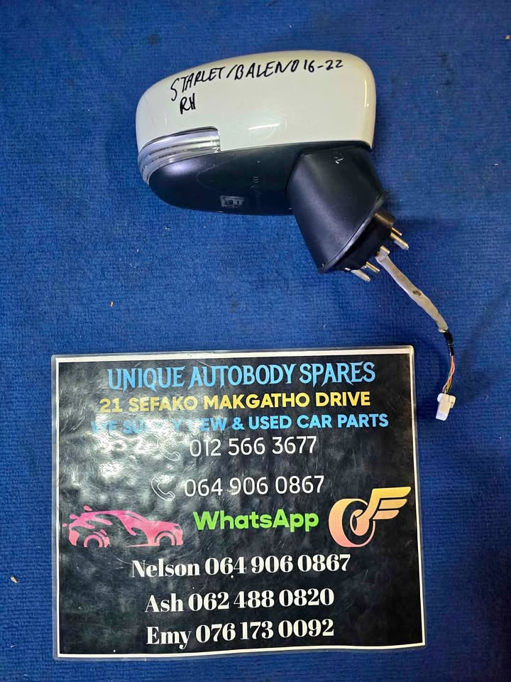 Toyota Starlet Suzuki Baleno Right Mirror Toyota Starlet Suzuki Baleno Right Mirror
