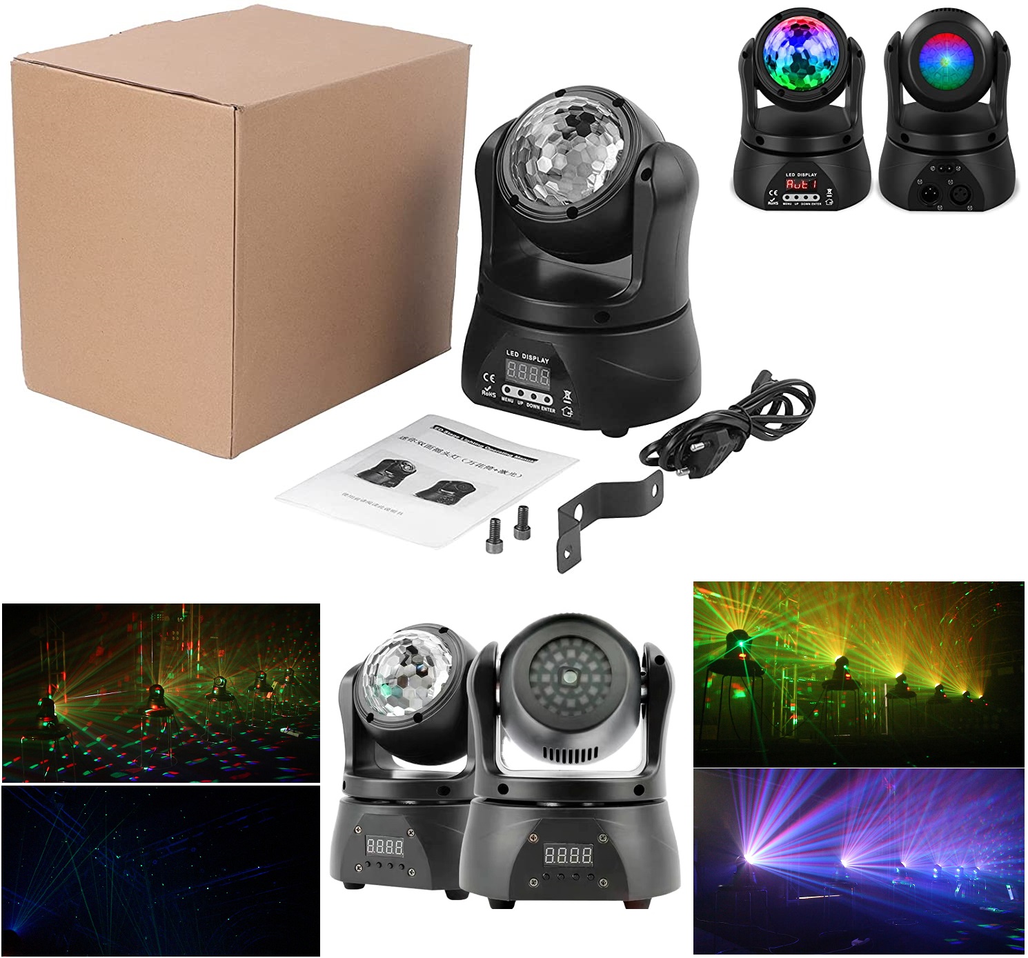 Professional Disco Moving Head Light DMX512 Stage, DJ Party Light. NEW PRODUCTS.