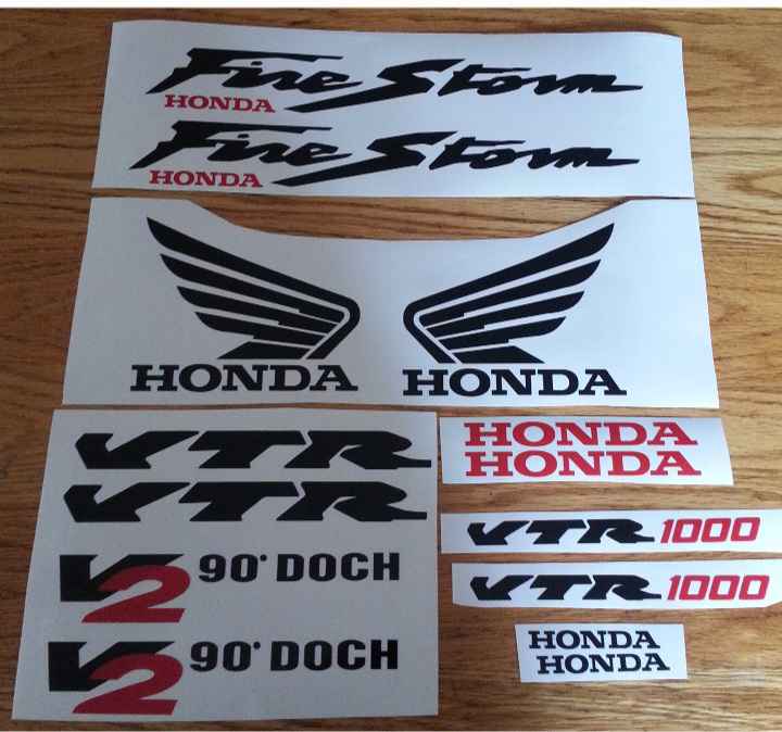 Honda VTR 1000 Firstorm stickers decals sets - Private Seller Honda VTR 1000 Firstorm stickers decals sets - Private Seller
