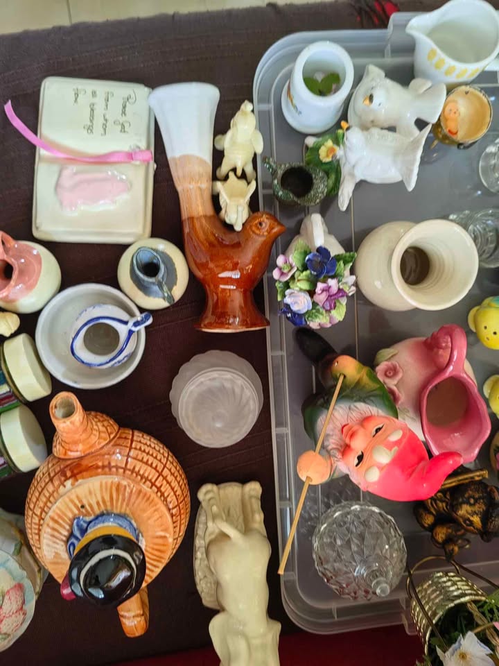 Various ornaments for sale all must go together