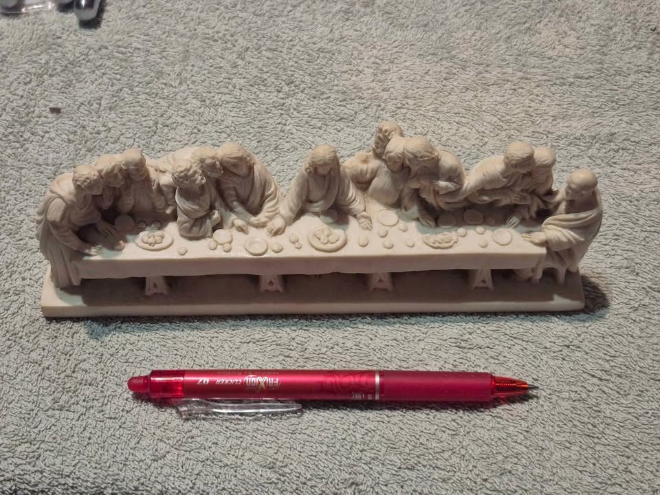 Vintage Last Supper L Toni Shelf Sculpture Jesus Disciples
