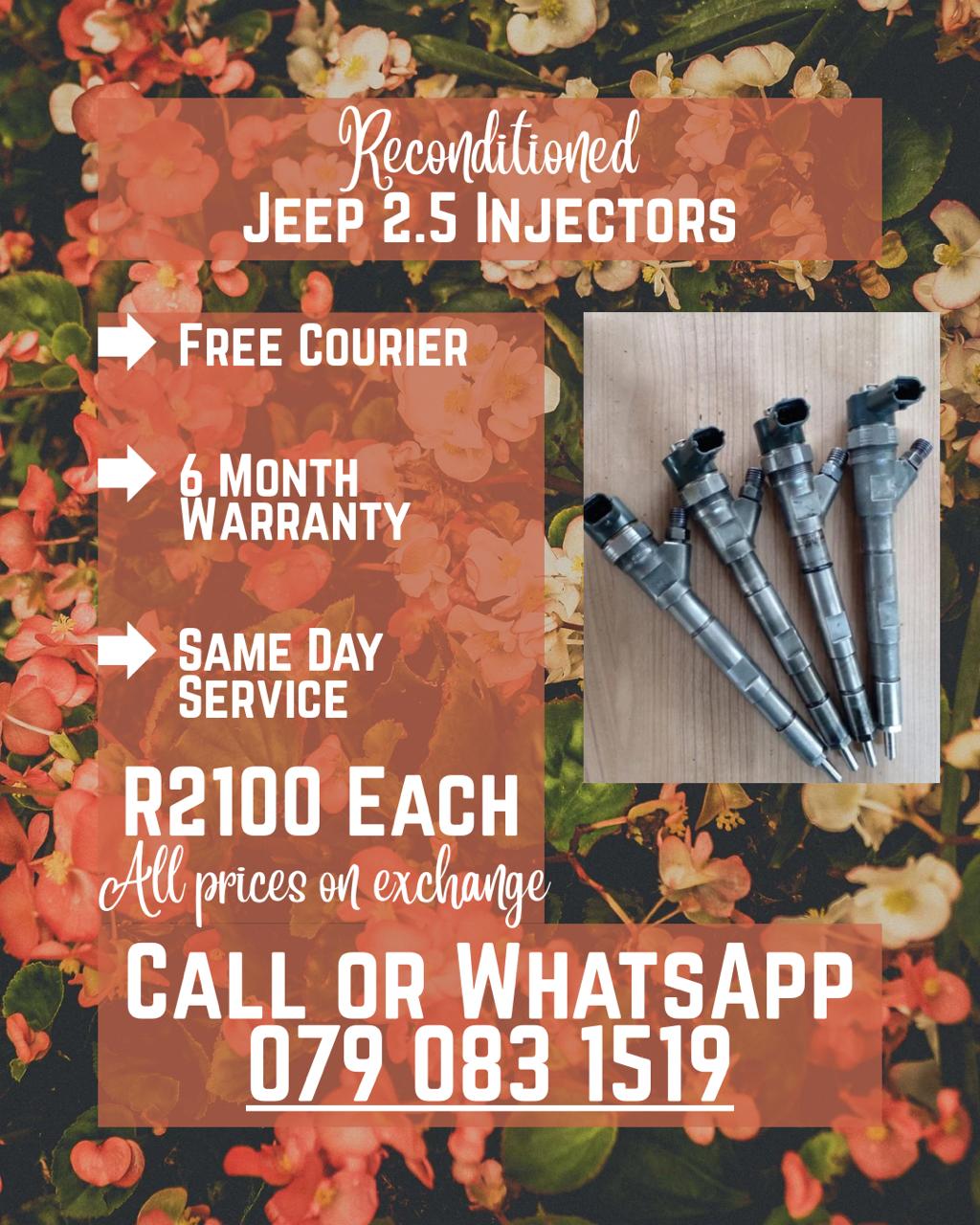 JEEP 2.5 INJECTORS FOR SALE WITH WARRANTY INCLUDED - Private Seller JEEP 2.5 INJECTORS FOR SALE WITH WARRANTY INCLUDED - Private Seller