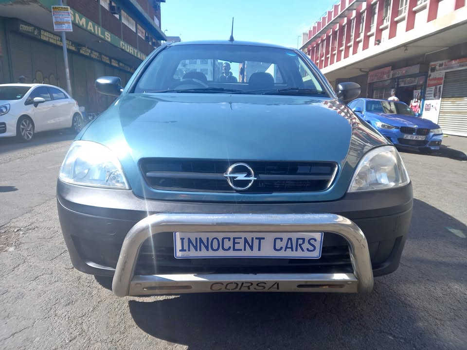 2007 OPEL CORSA BAKKIE 1.8 PETROL, MANUAL TRANSMISSION, GREEN COLOUR, MILEAGE 86000KM