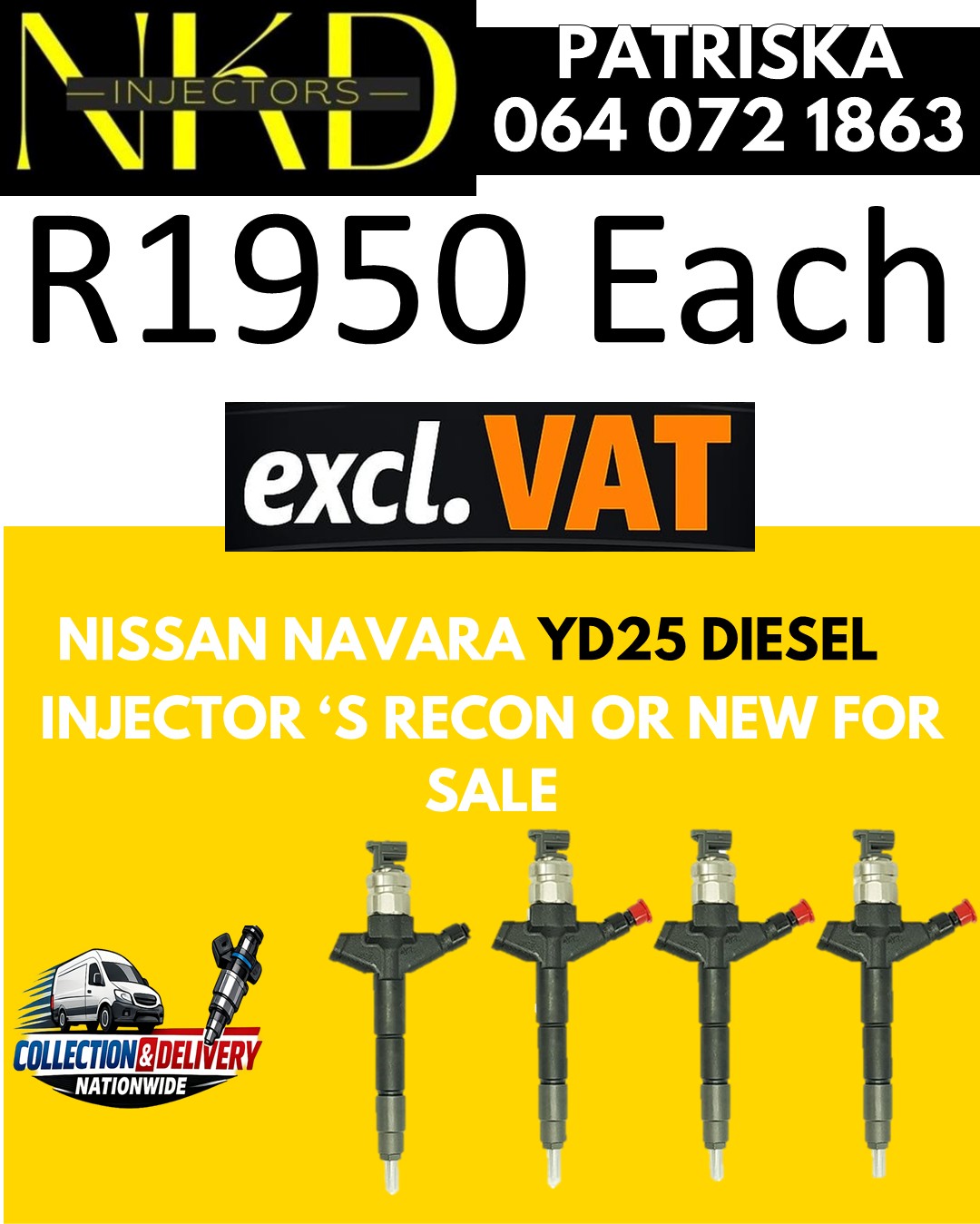 NISSAN NAVARA YD25- DIESEL SPARES & INJECTORS TO BE RECONDITION - Private Seller NISSAN NAVARA YD25- DIESEL SPARES & INJECTORS TO BE RECONDITION - Private Seller