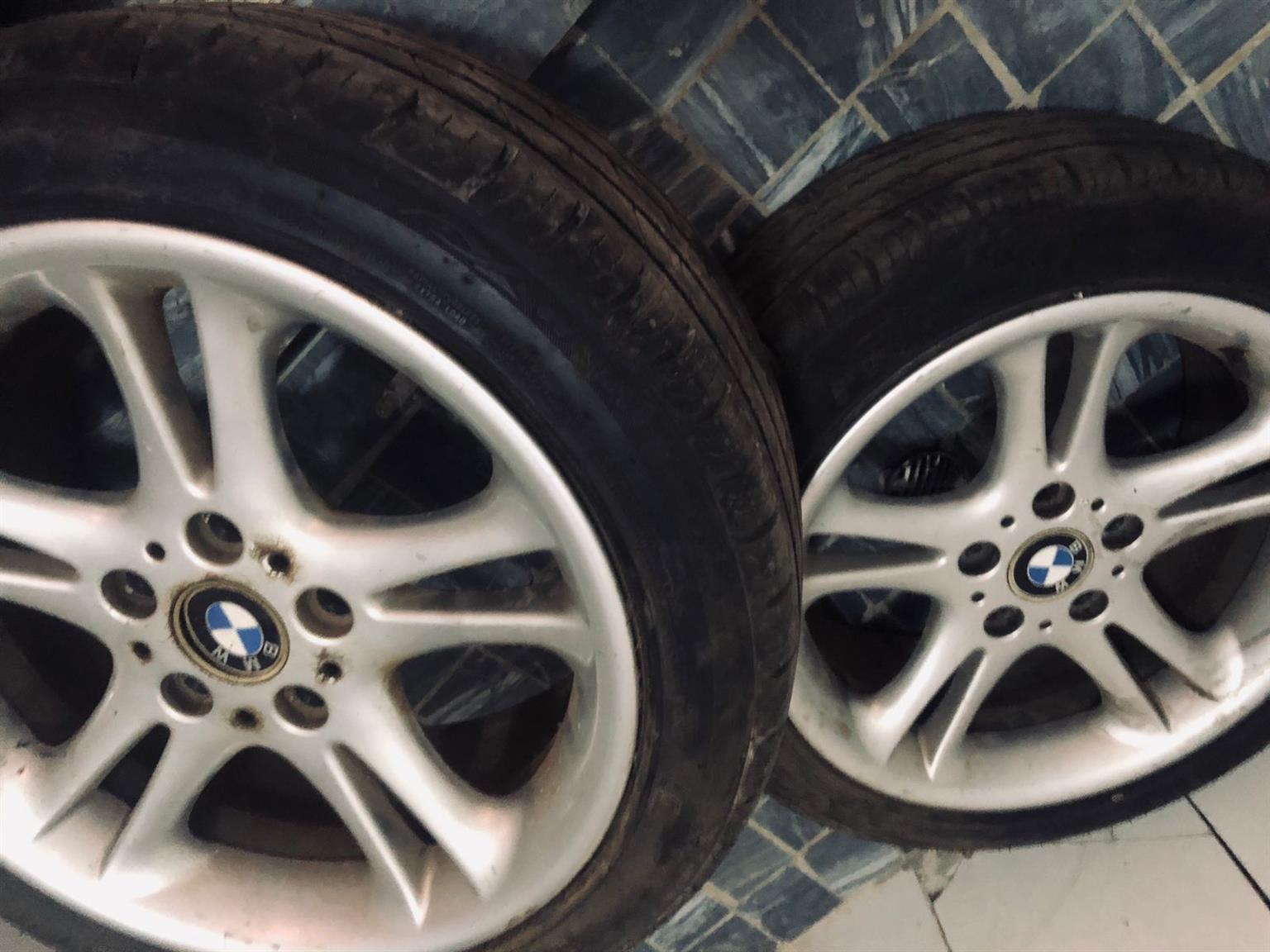 BMW 17 inch rims with brand new tyres - Private Seller
