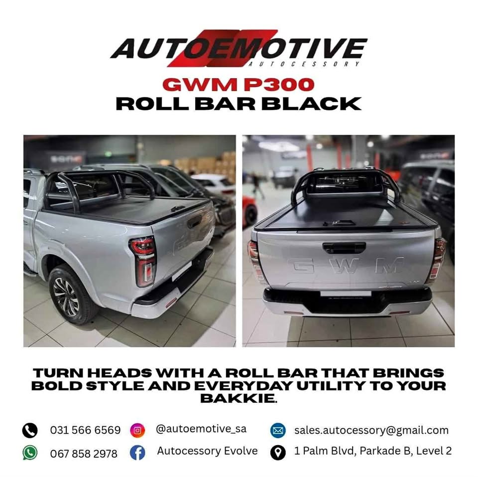 GWM P300 Roll Bar - Black - Private Seller