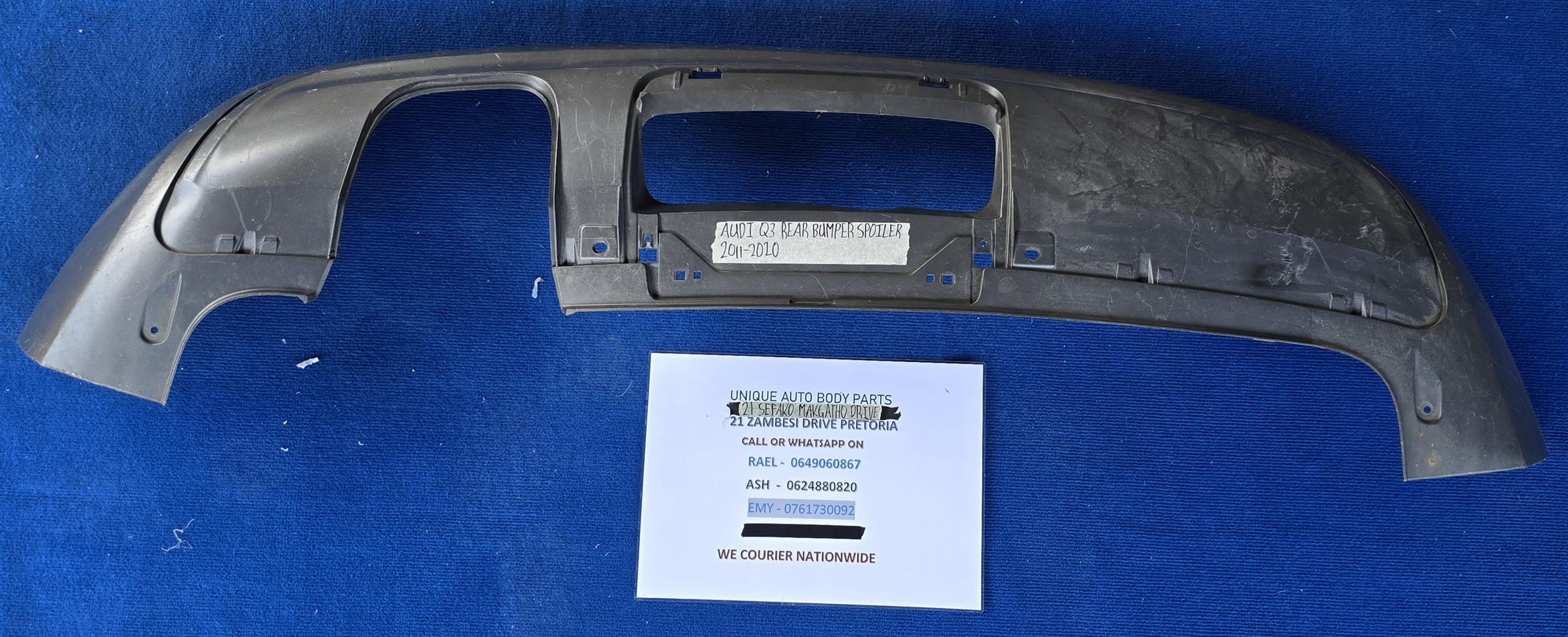 Q3 2011 – 2020 Rear Bumper Spoiler Q3 2011 – 2020 Rear Bumper Spoiler