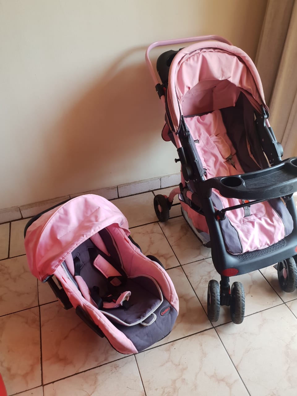 pram and car seat for sale