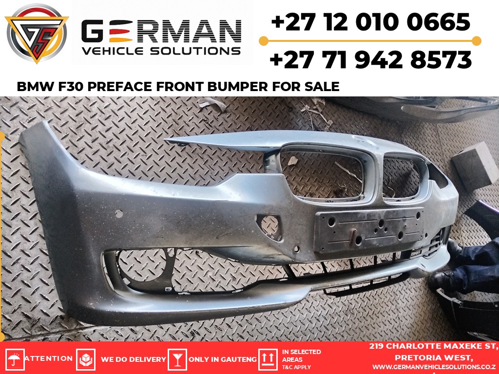 BMW f30 pre-facelift second-hand bumper in solid shape - Private Seller