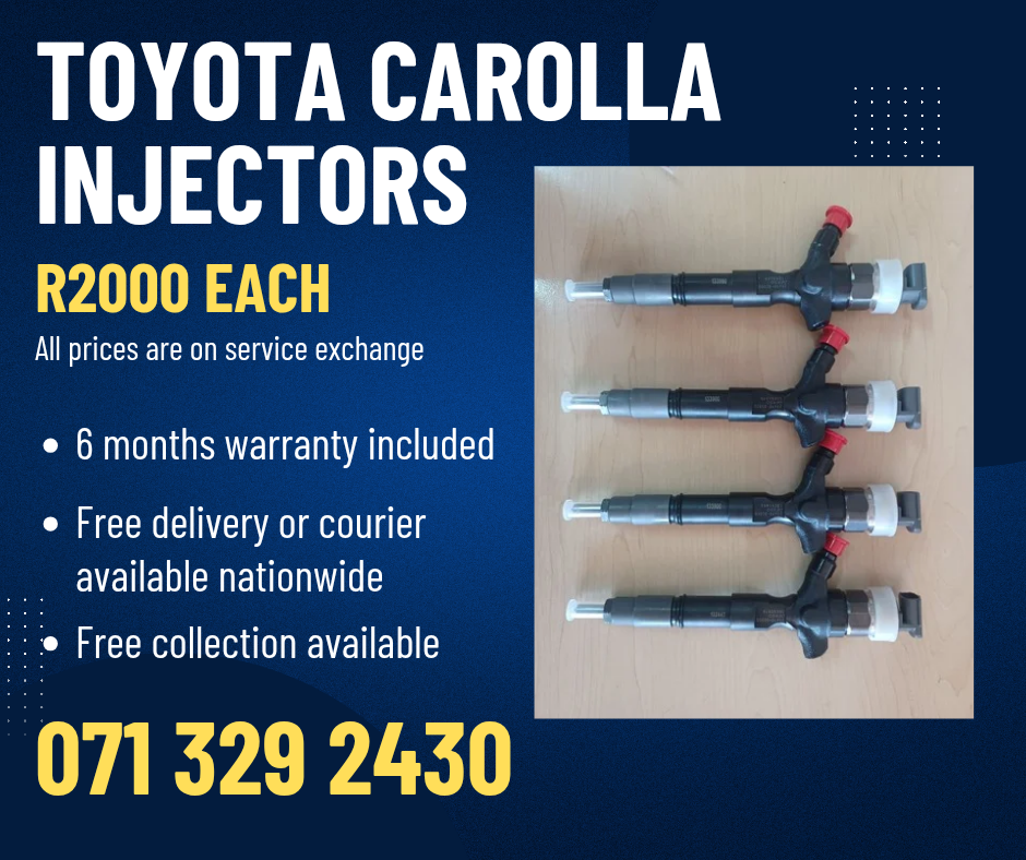 TOYOTA CAROLLA INJECTORS FOR SALE WITH WARRANTY - Private Seller TOYOTA CAROLLA INJECTORS FOR SALE WITH WARRANTY - Private Seller