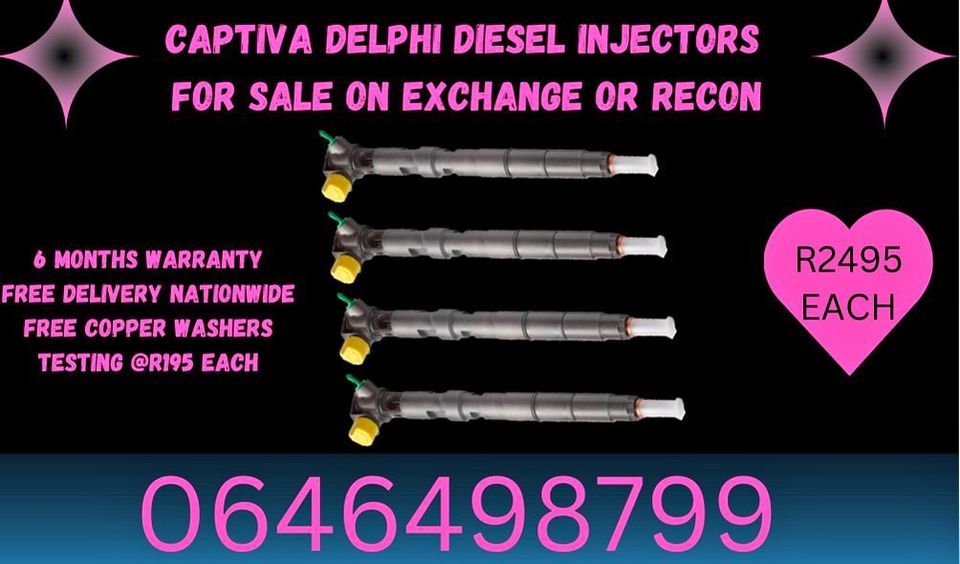 Chevrolet Captiva Delphi diesel injectors for sale - Private Seller Chevrolet Captiva Delphi diesel injectors for sale - Private Seller
