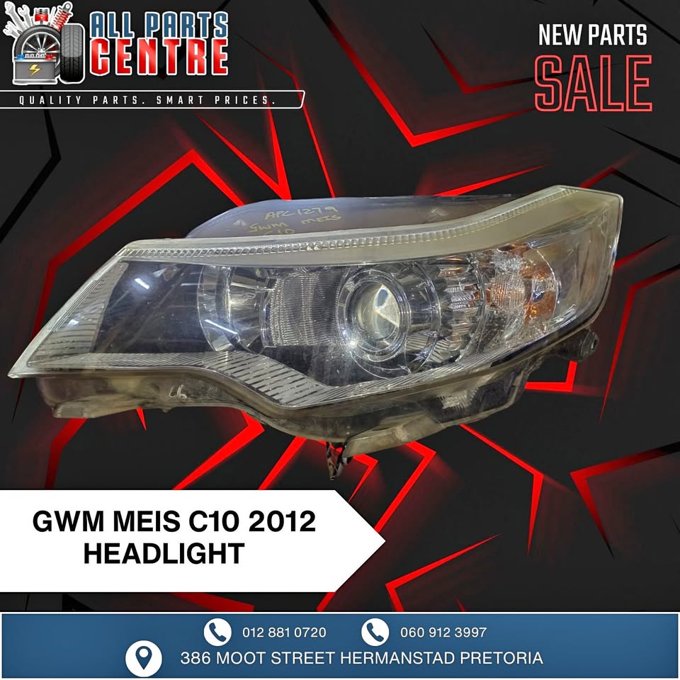 GWM Meis C10 2012 Headlight - For Sale - Private Seller GWM Meis C10 2012 Headlight - For Sale - Private Seller