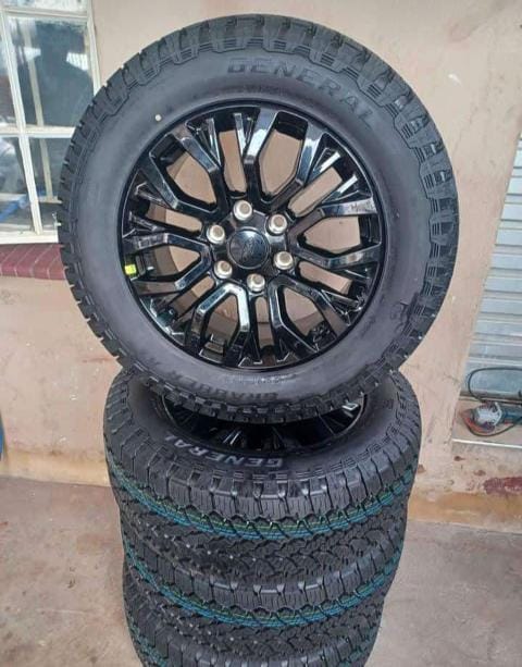 18" Ford Stormtrack/Thunder original mags with brand new 265/60/18 General Grabb - Private Seller 18" Ford Stormtrack/Thunder original mags with brand new 265/60/18 General Grabb - Private Seller