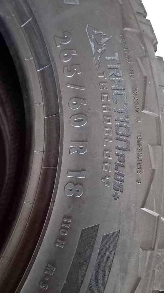 265/60 R18 Continental cross contact traction ATR new tyres - Private Seller