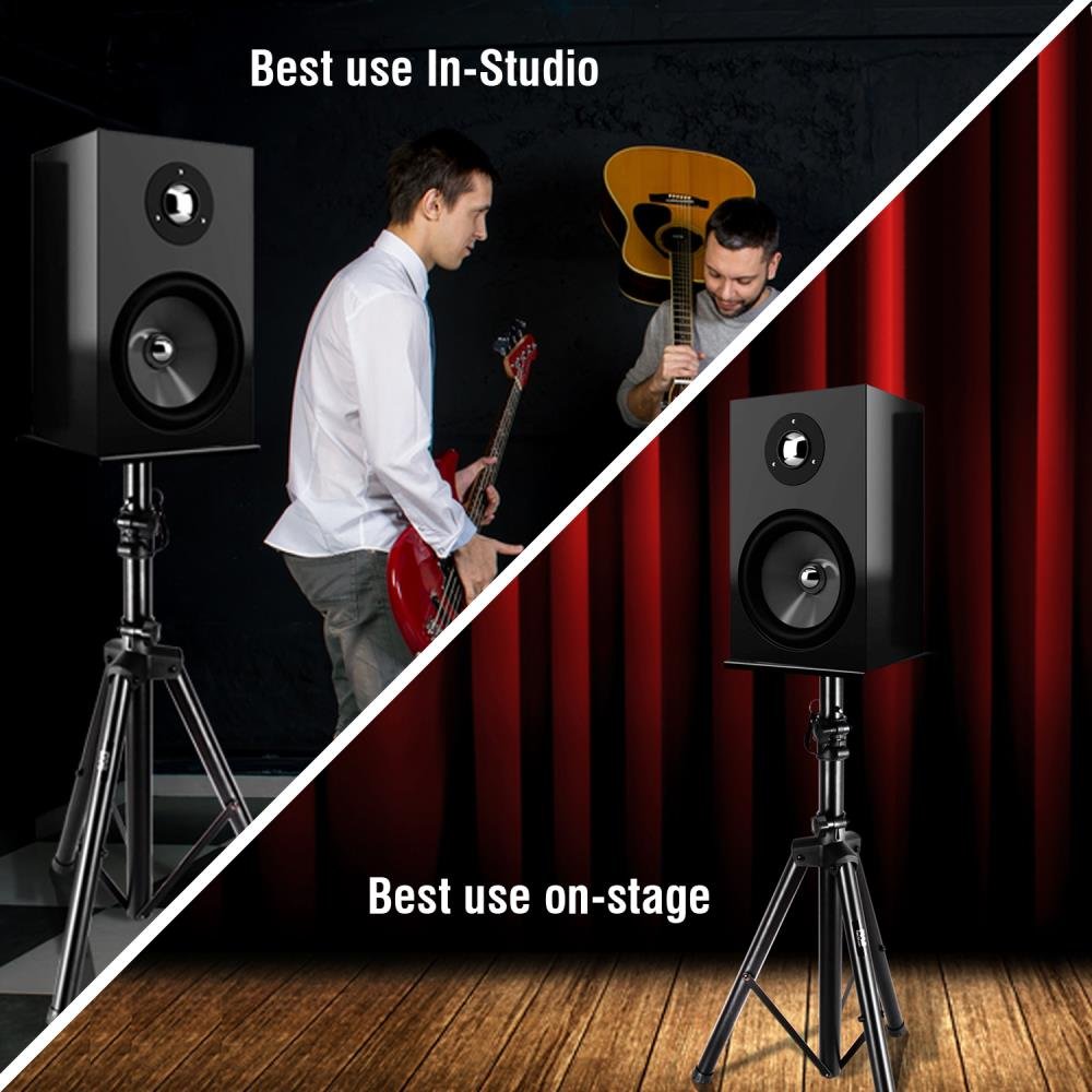 Heavy Duty TriPod Speaker Stand Telescopic Adjustable In Black Colour. Brand New
