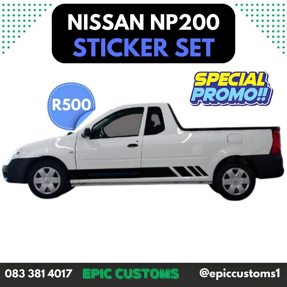 Nissan NP200 Sticker set. SPECIAL THIS WEEK. - Private Seller