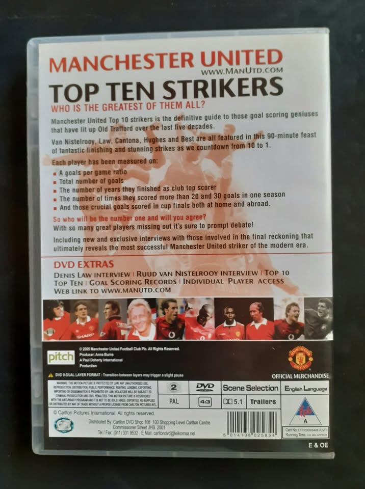 Manchester United Top Ten Strikers (DVD)