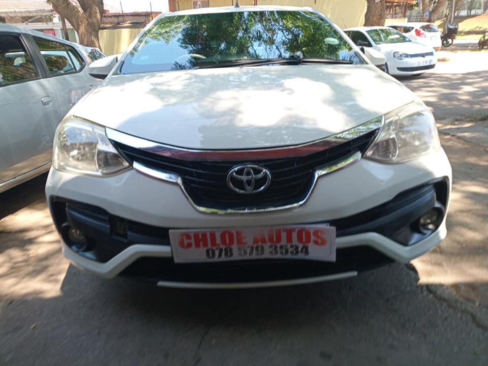 2018 Toyota Etios 1,5 Sprint Manual,Petrol White color