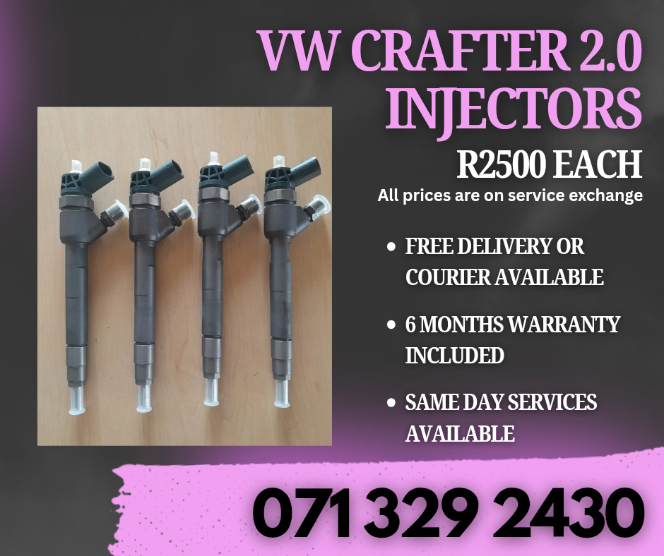 VW CRAFTER 2.0 DIESEL INJECTORS FOR SALE WITH WARRANTY - Private Seller VW CRAFTER 2.0 DIESEL INJECTORS FOR SALE WITH WARRANTY - Private Seller