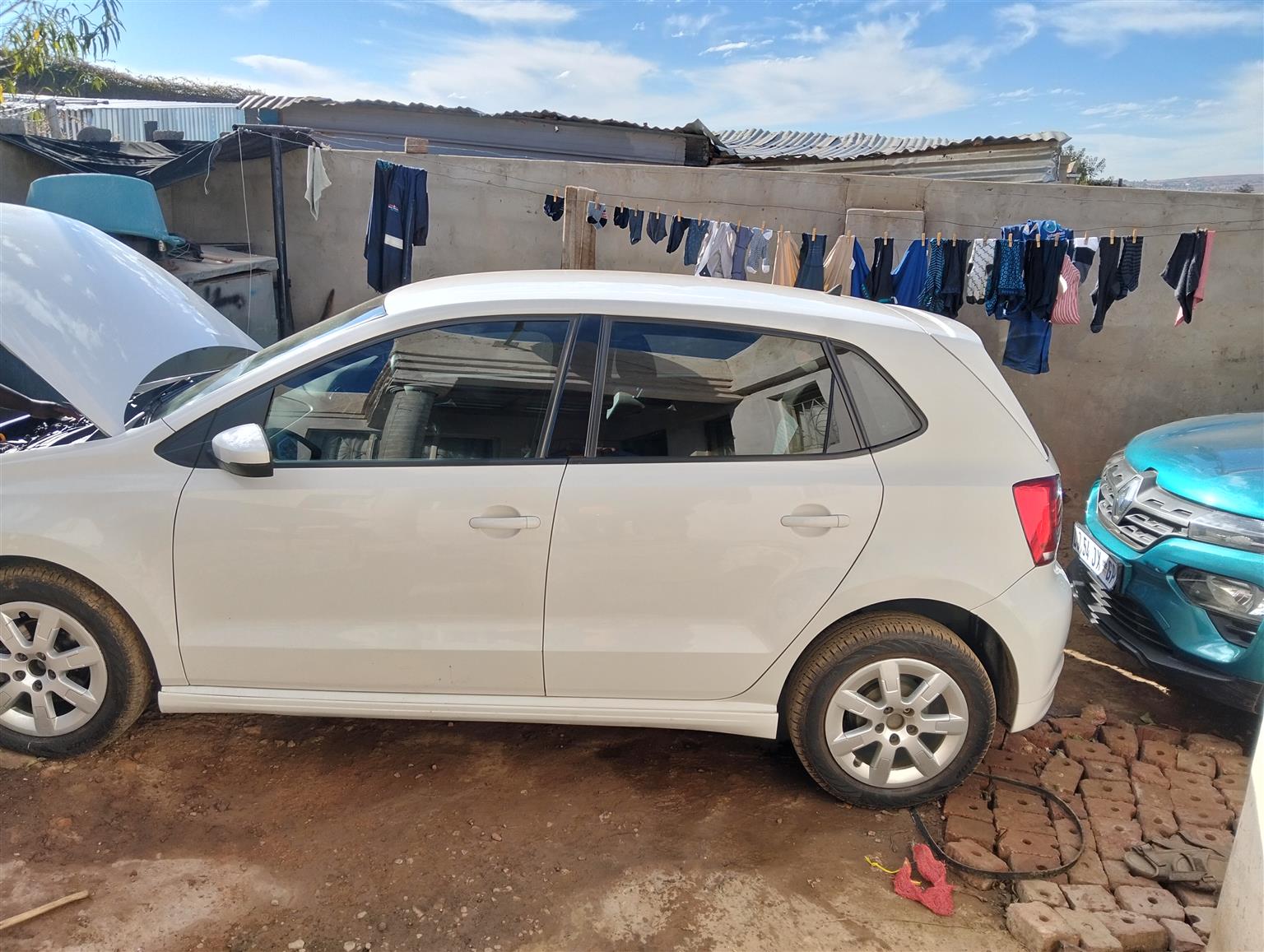 White VW polo in a best condition