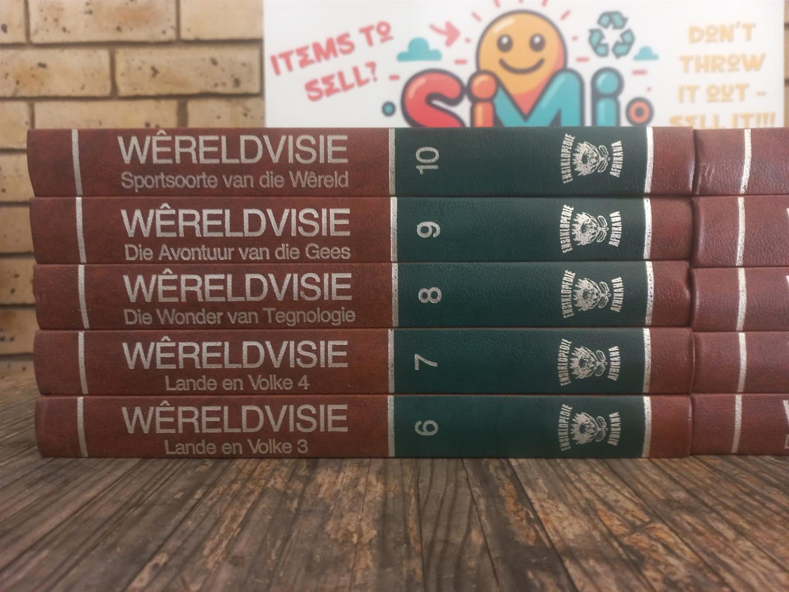 10-volume "Wereldvisie" Afrikaanse boekstel