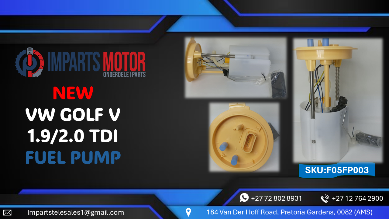 VW GOLF V 1.9/2.0 TDI FUEL PUMP FOR SALE - Private Seller VW GOLF V 1.9/2.0 TDI FUEL PUMP FOR SALE - Private Seller
