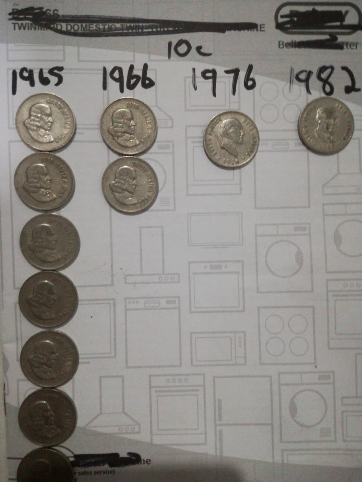 Old RSA and International coins