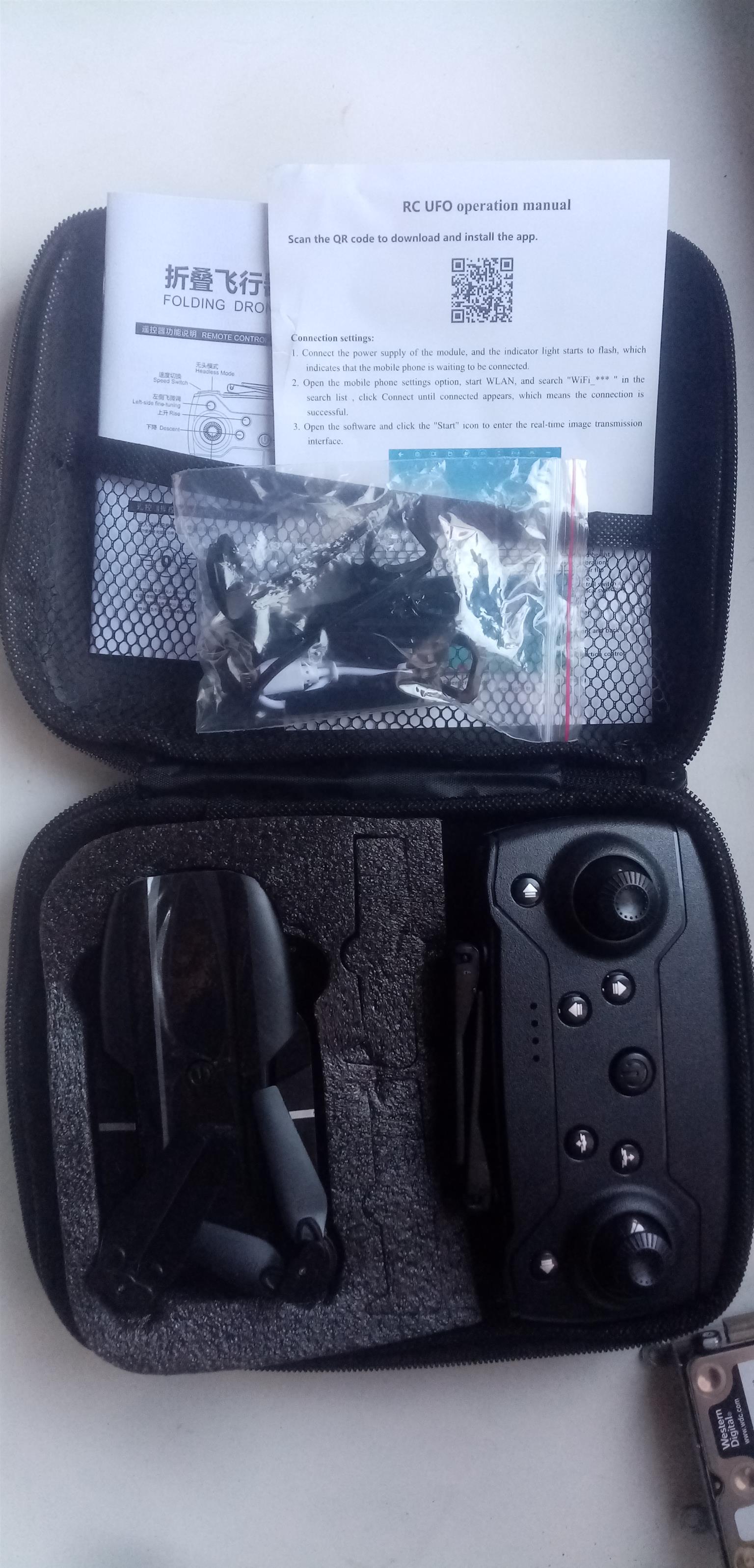 E99 - Foldable Dual Lens Drone With Precision Flight Control - Black