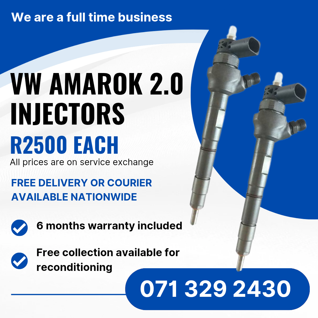 VW AMAROK 2.0 DIESEL INJECTORS FOR SALE WITH WARRANTY - Private Seller VW AMAROK 2.0 DIESEL INJECTORS FOR SALE WITH WARRANTY - Private Seller