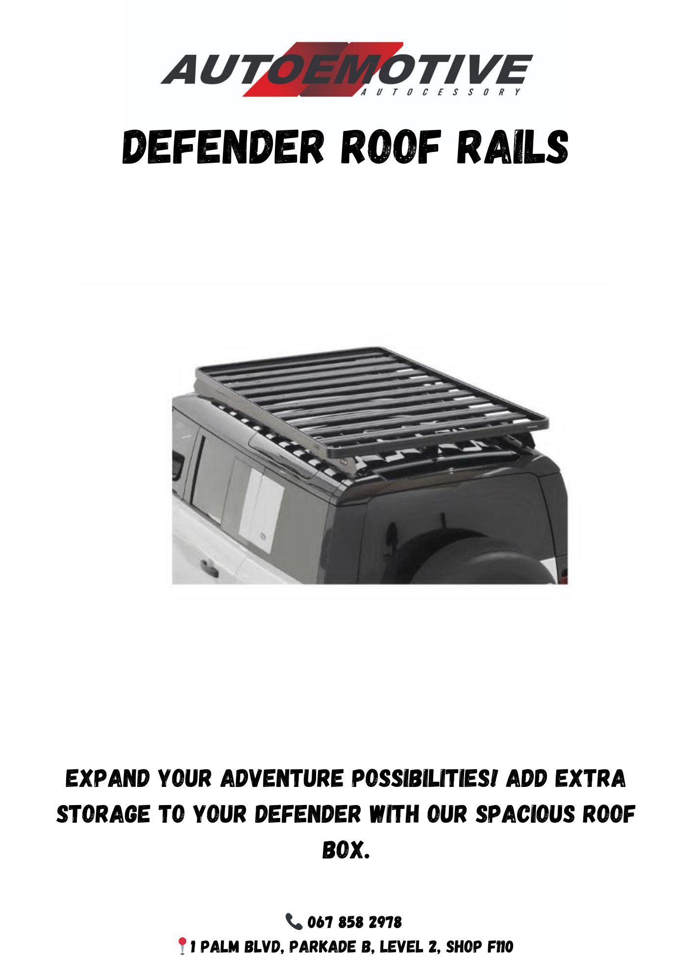 LAND ROVER DEFENDER ROOF RAILS - Private Seller